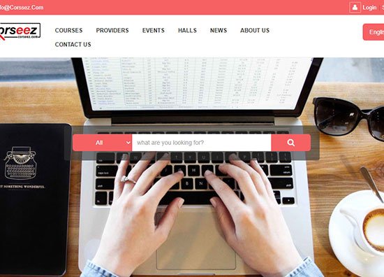 Training courses website